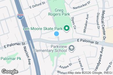 Map image of the property - 1322 Oleander Ave