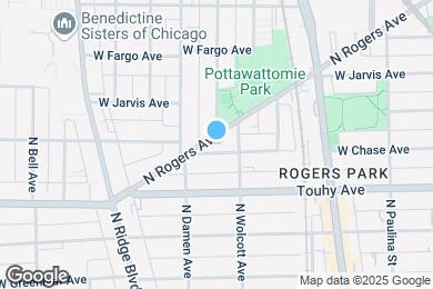 Map image of the property - 7319 N Rogers Ave