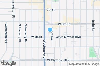 Map image of the property - 835 S Oxford Ave