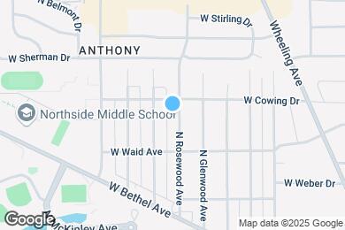 Map image of the property - 2301 N Rosewood Ave