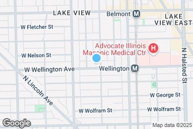 Map image of the property - 1104 W Wellington Ave