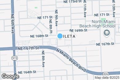 Map image of the property - 16751 NE 9th Ave