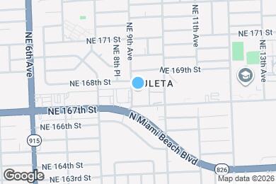 Map image of the property - 16751 NE 9th Ave