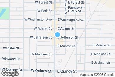 Map image of the property - 901 S Broadway St