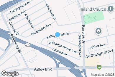 Map image of the property - 2192 Arroyo Dr