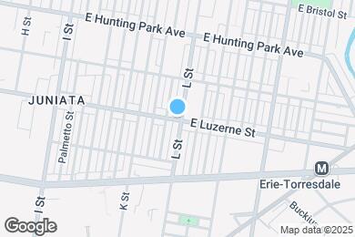 Map image of the property - 1247 E Luzerne St