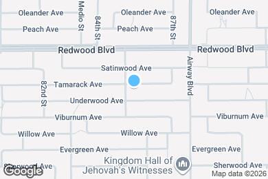 Map image of the property - 8512 Tamarack Ave