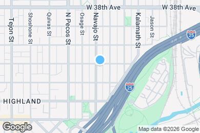 Map image of the property - 3444 Navajo St