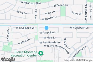 Map image of the property - 17818 W Acapulco Ln