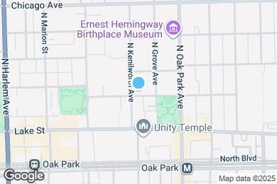 Map image of the property - 206 N Kenilworth Ave