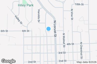 Map image of the property - 505 N Hazel St