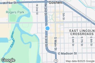 Map image of the property - 121 W Washington St