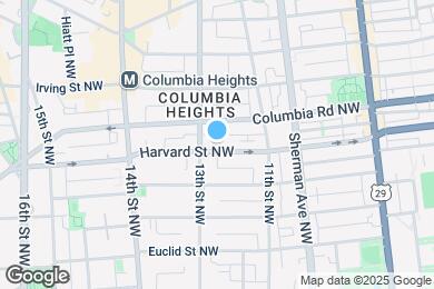 Map image of the property - 1223 Harvard St NW