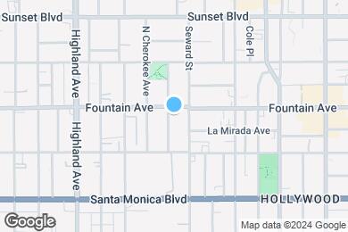 Map image of the property - 1250 N. June St. Los Angeles CA 90038