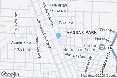 Map image of the property - 1538 Woodland Ave NW