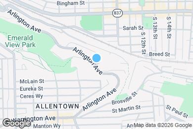 Map image of the property - 907 Arlington Ave