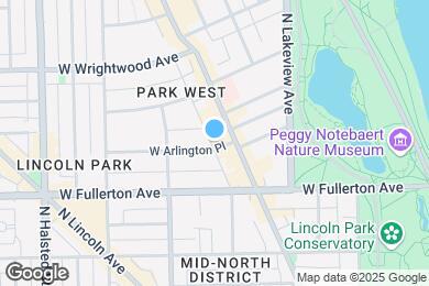 Map image of the property - 516 W Arlington Place