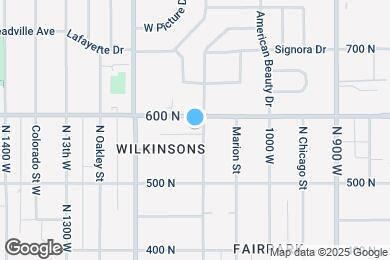 Map image of the property - 573 N 1100 W