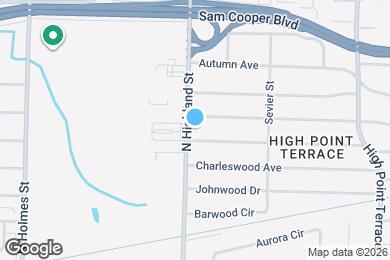 Map image of the property - 438 N Highland St