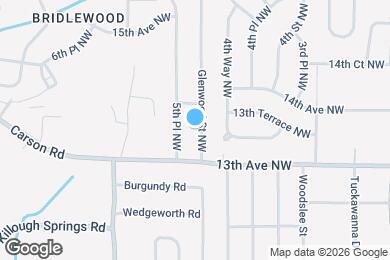Map image of the property - 1320 Glenwood St NW
