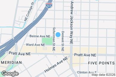 Map image of the property - 504 Beirne Ave NE