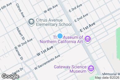 Map image of the property - 220 W 1st Ave
