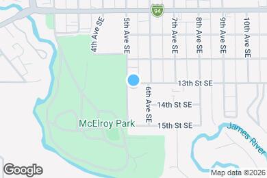 Map image of the property - 502 13th St SE