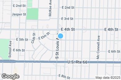 Map image of the property - 1704 E 5th St