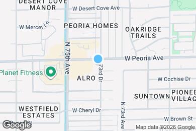 Map image of the property - 10546 N 73rd Dr