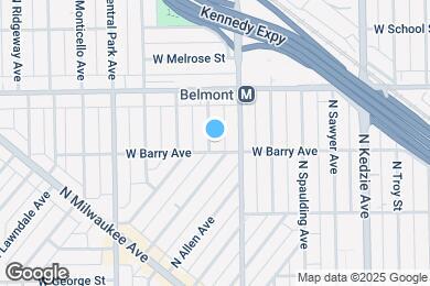 Map image of the property - 3107 N Bernard St