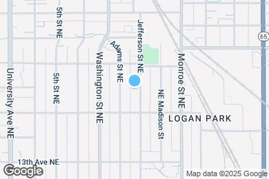 Map image of the property - 1534 Jefferson St NE