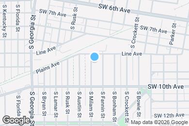 Map image of the property - 909 S Milam St