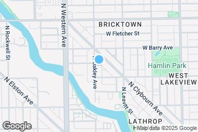 Map image of the property - 3023 N Oakley Ave