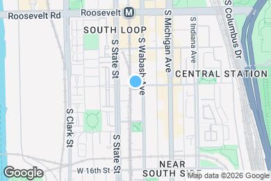 Map image of the property - 1406 S Wabash Ave