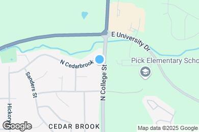 Map image of the property - One Level 4 Bedroom Brick Home on N. Colle...