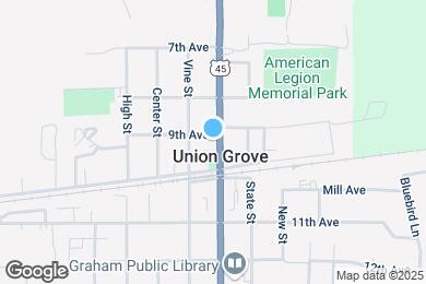 Map image of the property - 1005 9th Ave