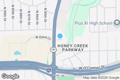 Map image of the property - 8327 W Dana St
