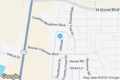 Map image of the property - 1643 Hillside Dr