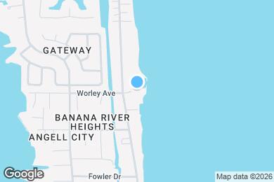Map image of the property - 590 S Banana River Dr