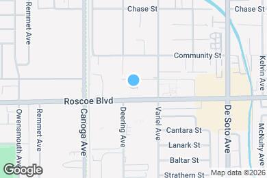 Map image of the property - 21219 Roscoe Blvd