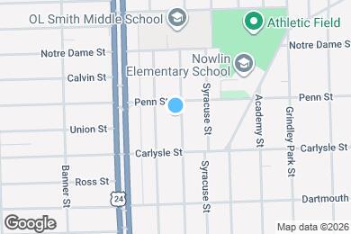 Map image of the property - 3536 Cornell St