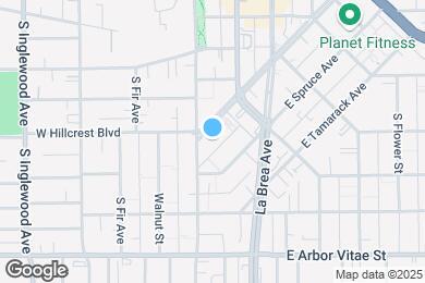 Map image of the property - 110 E Hillcrest Blvd