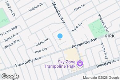 Map image of the property - 2881 Meridian Ave