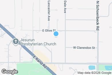 Map image of the property - 2423 E Olive St