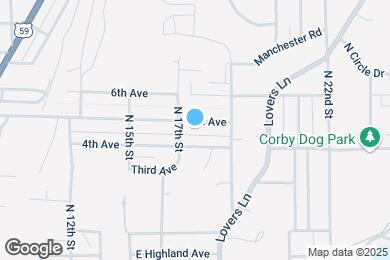 Map image of the property - 1710 5th Ave