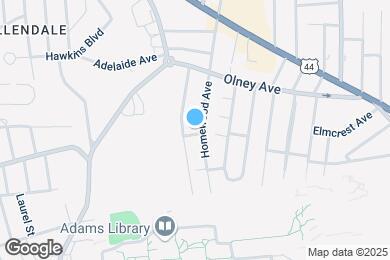 Map image of the property - 105 Homewood Ave
