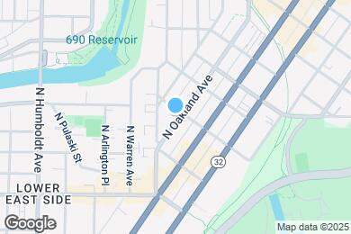 Map image of the property - 1859 N Oakland Ave