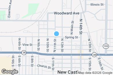 Map image of the property - 1105 Spring St