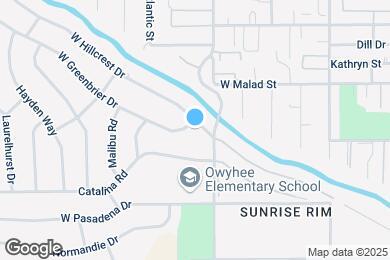 Map image of the property - 3411 W Hillcrest Dr