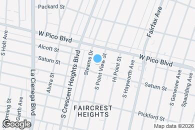 Map image of the property - 1439 S Point View St